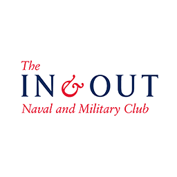 The In and Out Naval and Military club logo
